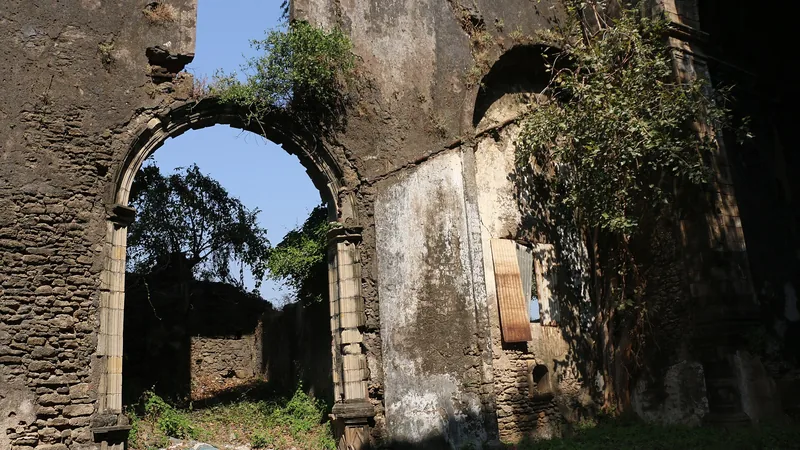 Portuguese era church ruins at Moti Daman