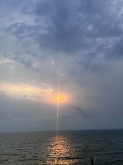 Sunset over the Arabian Sea at Devgad