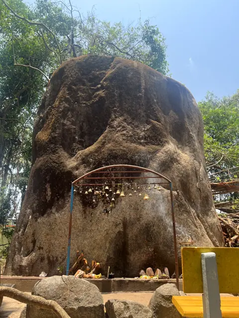 Forest rock shrine near Kankavli