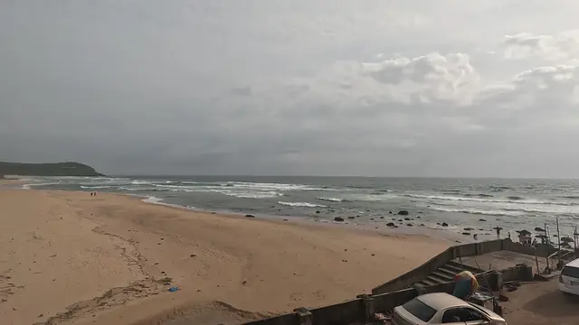 Devgad beach seen from the viewpoint above it