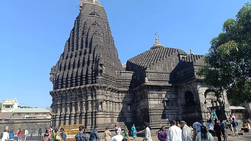 The black stone Trimbakeshwar temple